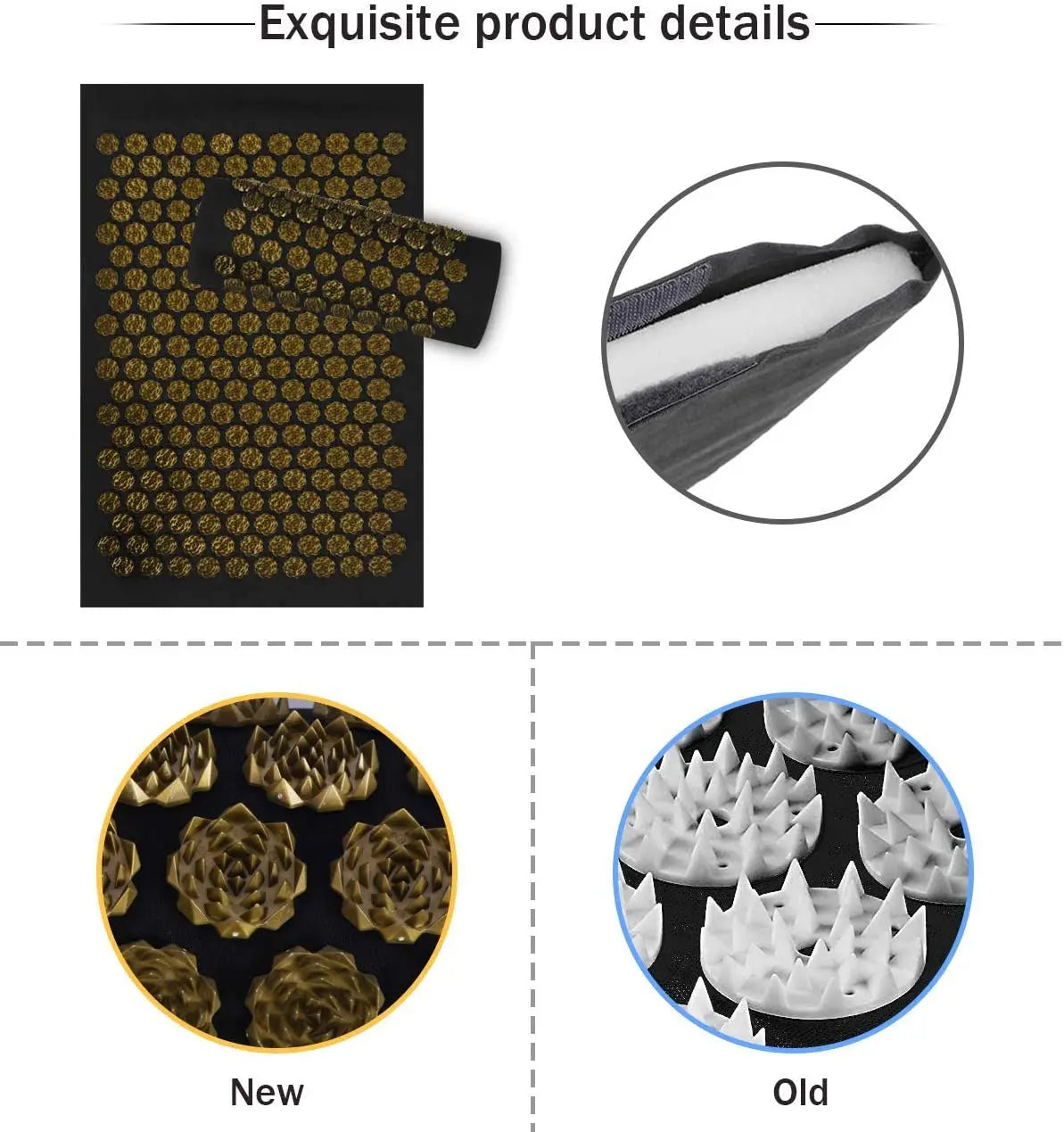 Eco Lotus Spike Mat – Acupressure Massage Cushion for Neck, Back & Feet - GUMARIE WELLNESS