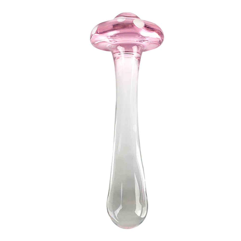 Mushroom Glass Dildos Anal Pleasure for both - GUMARIE