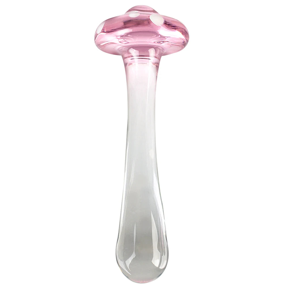Mushroom Glass Dildos Anal Pleasure for both - GUMARIE