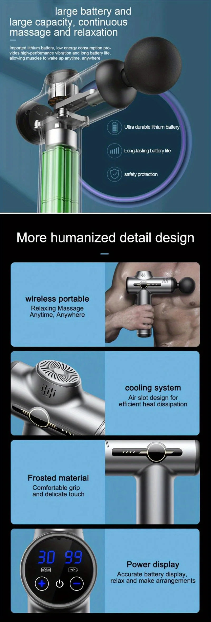 Deep Tissue Massage Gun – Portable, Powerful, and Versatile - GUMARIE WELLNESS