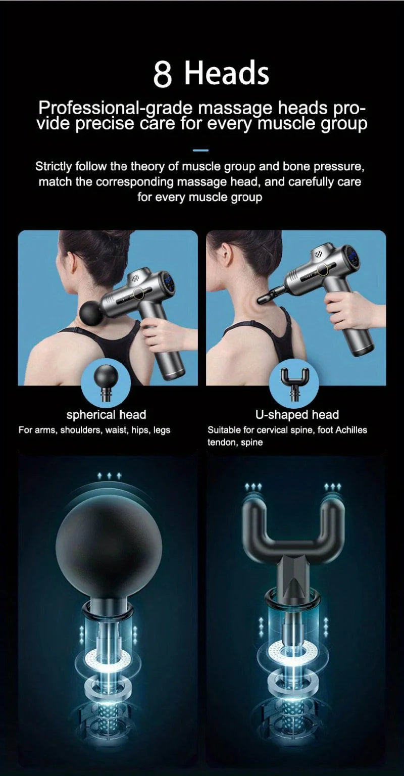 Deep Tissue Massage Gun – Portable, Powerful, and Versatile - GUMARIE WELLNESS