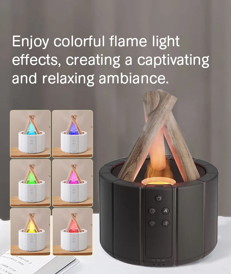 Flame Aroma Diffuser & Cool Mist Humidifier - GUMARIE WELLNESS