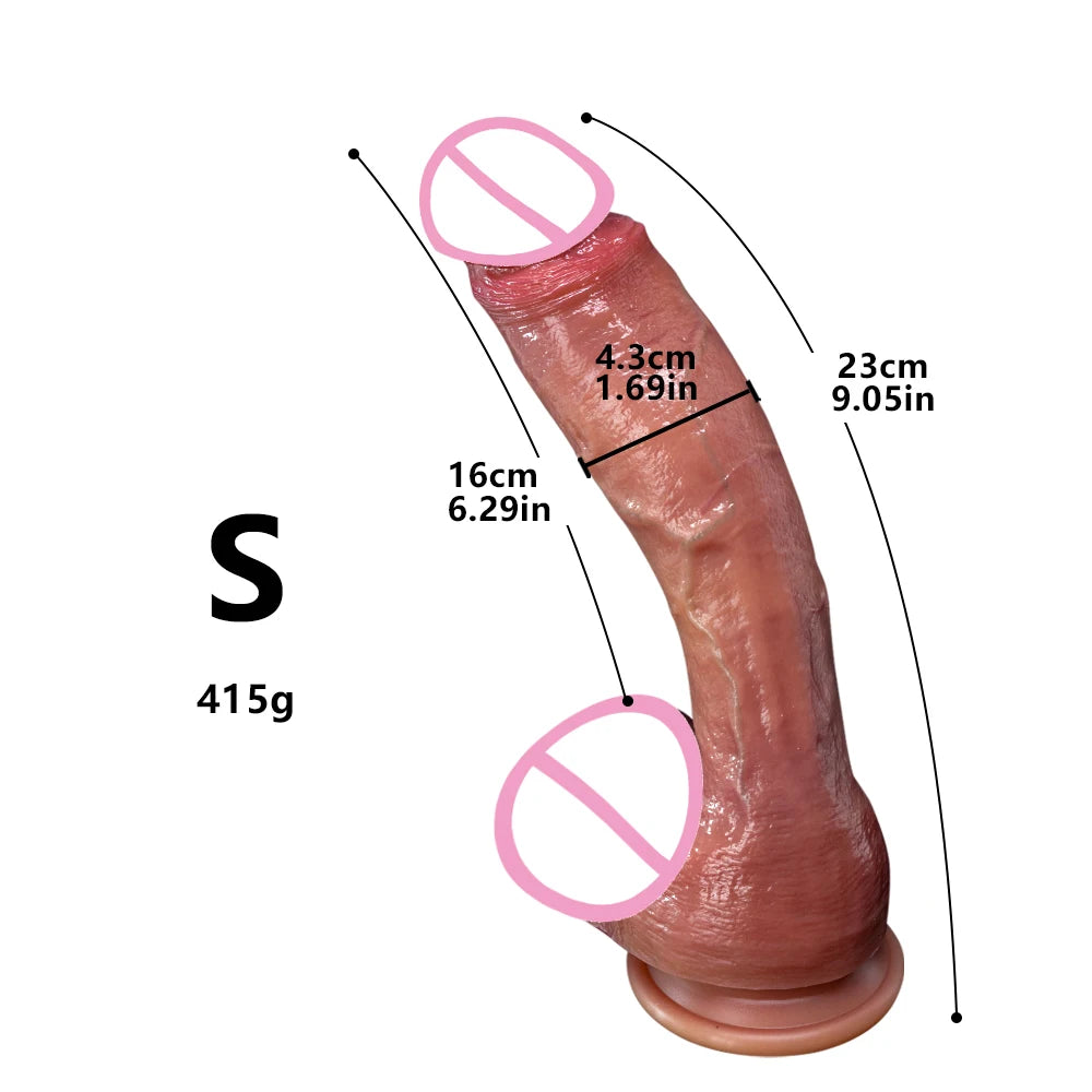 Soft Realistic Thick Dildo For All - GUMARIE