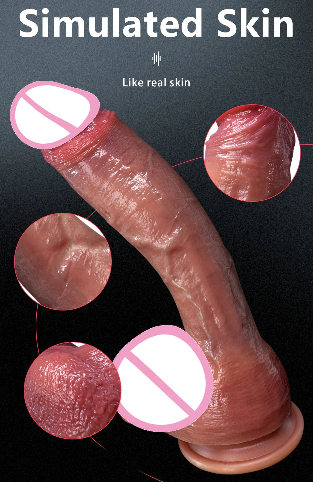 Soft Realistic Thick Dildo For All - GUMARIE
