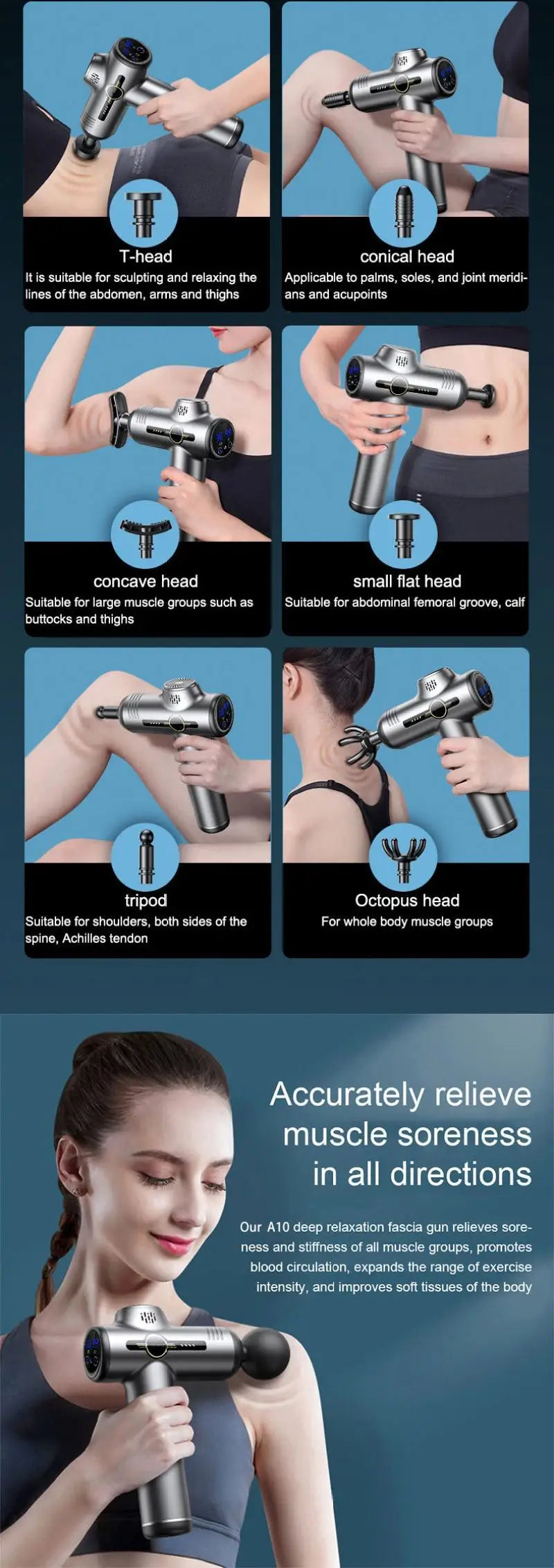 Deep Tissue Massage Gun – Portable, Powerful, and Versatile - GUMARIE WELLNESS