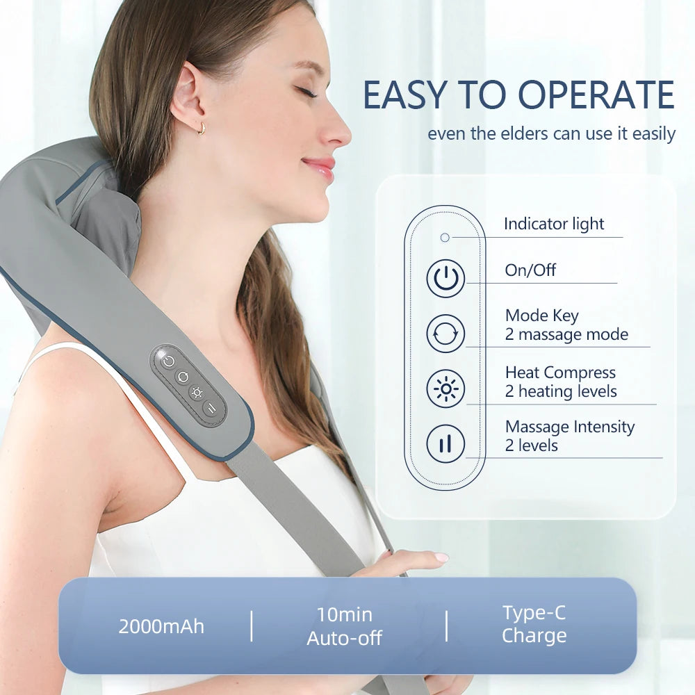 Wireless Neck And Shoulder Massager - GUMARIE WELLNESS