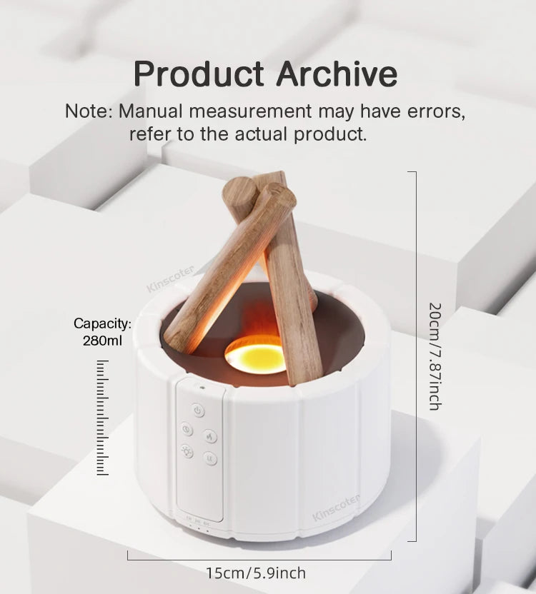 Flame Aroma Diffuser & Cool Mist Humidifier - GUMARIE WELLNESS