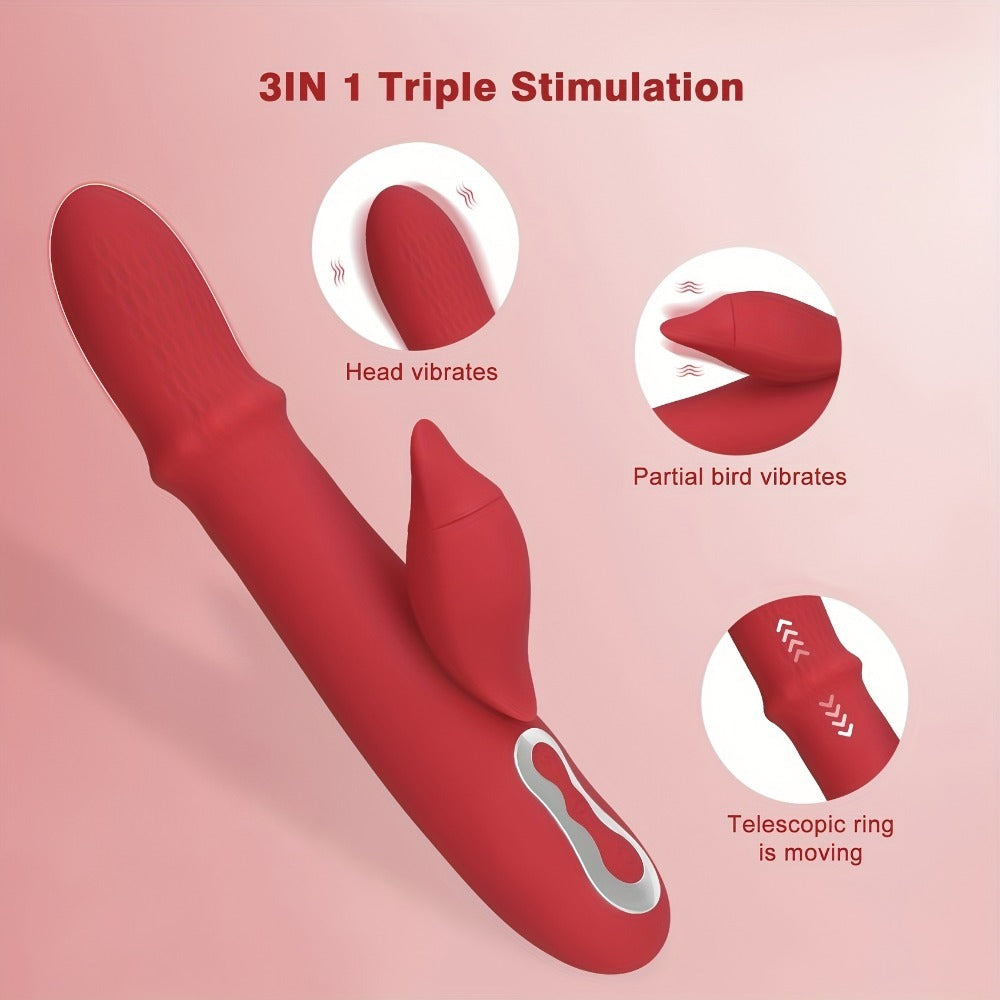 Double Vibrator Masturbation Stick - GUMARIE