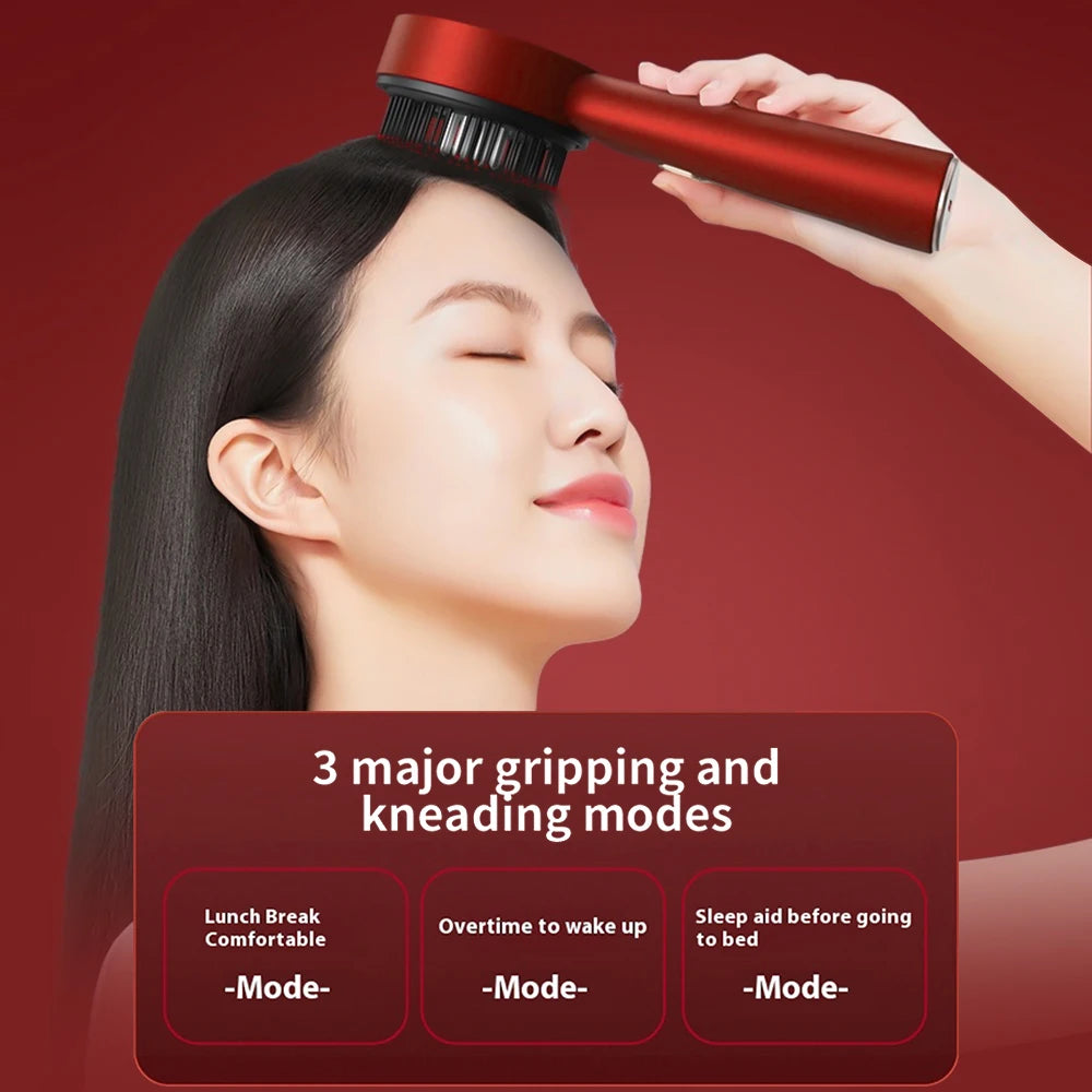 3-in-1 Electric Scalp Massage Comb – Red Light Therapy & Oil Applicator for Hair Growth - GUMARIE WELLNESS