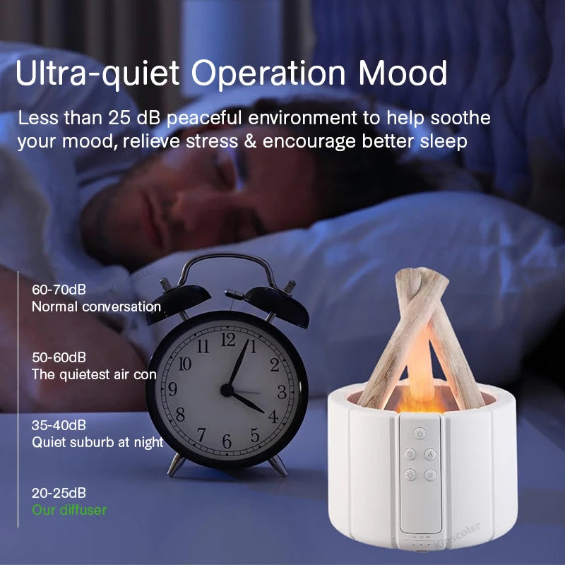 Flame Aroma Diffuser & Cool Mist Humidifier - GUMARIE WELLNESS