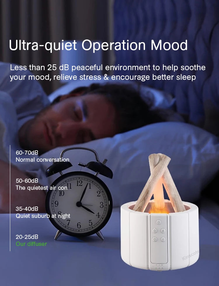 Flame Aroma Diffuser & Cool Mist Humidifier - GUMARIE WELLNESS