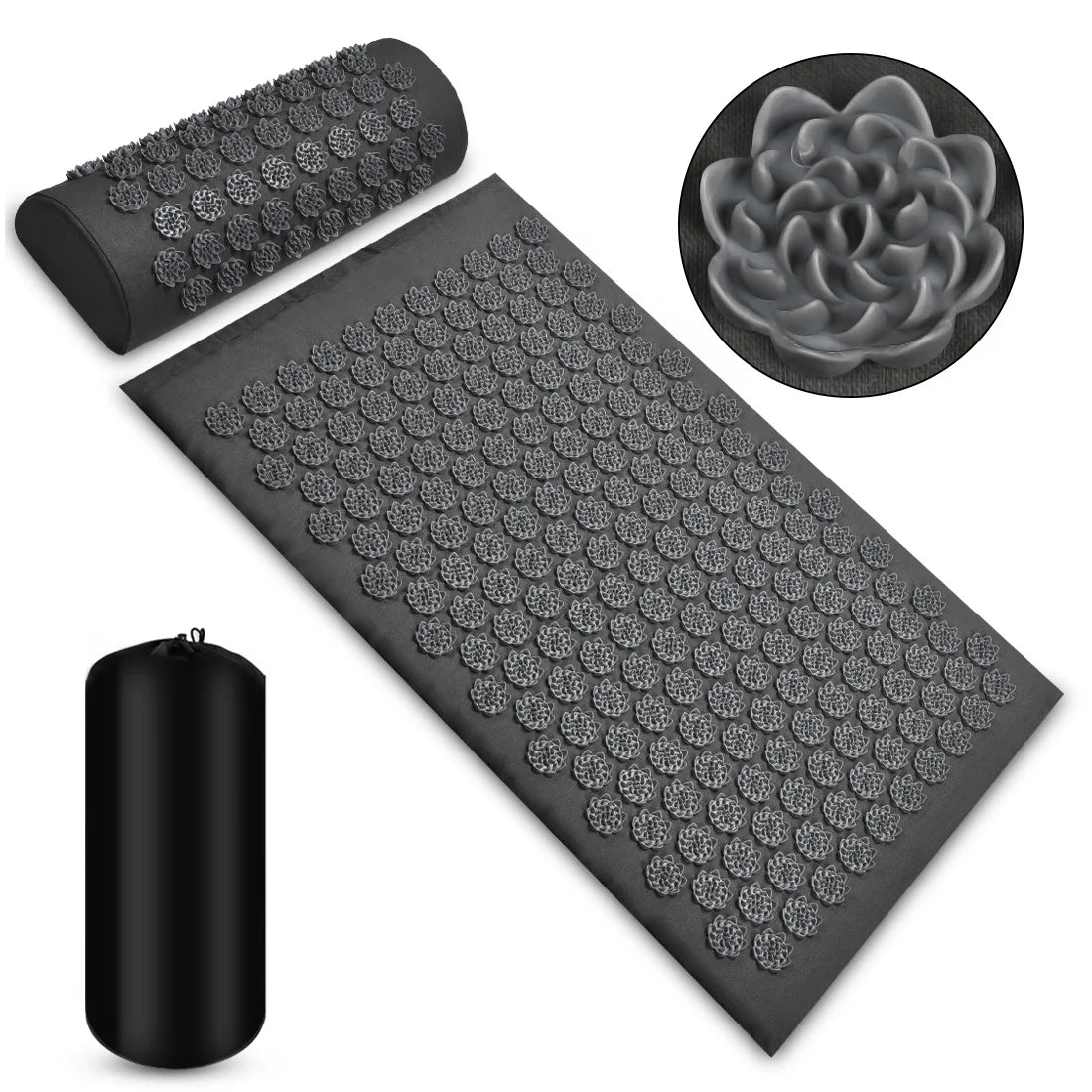 Eco Lotus Spike Mat – Acupressure Massage Cushion for Neck, Back & Feet - GUMARIE WELLNESS