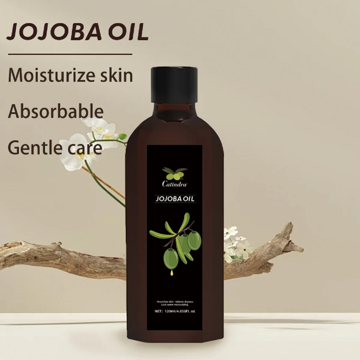 Jojoba Body Oil 120ml – Hydrating, Firming & Nourishing Natural Plant-Based Oil - GUMARIE WELLNESS
