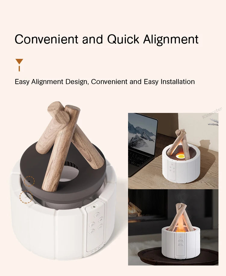 Flame Aroma Diffuser & Cool Mist Humidifier - GUMARIE WELLNESS