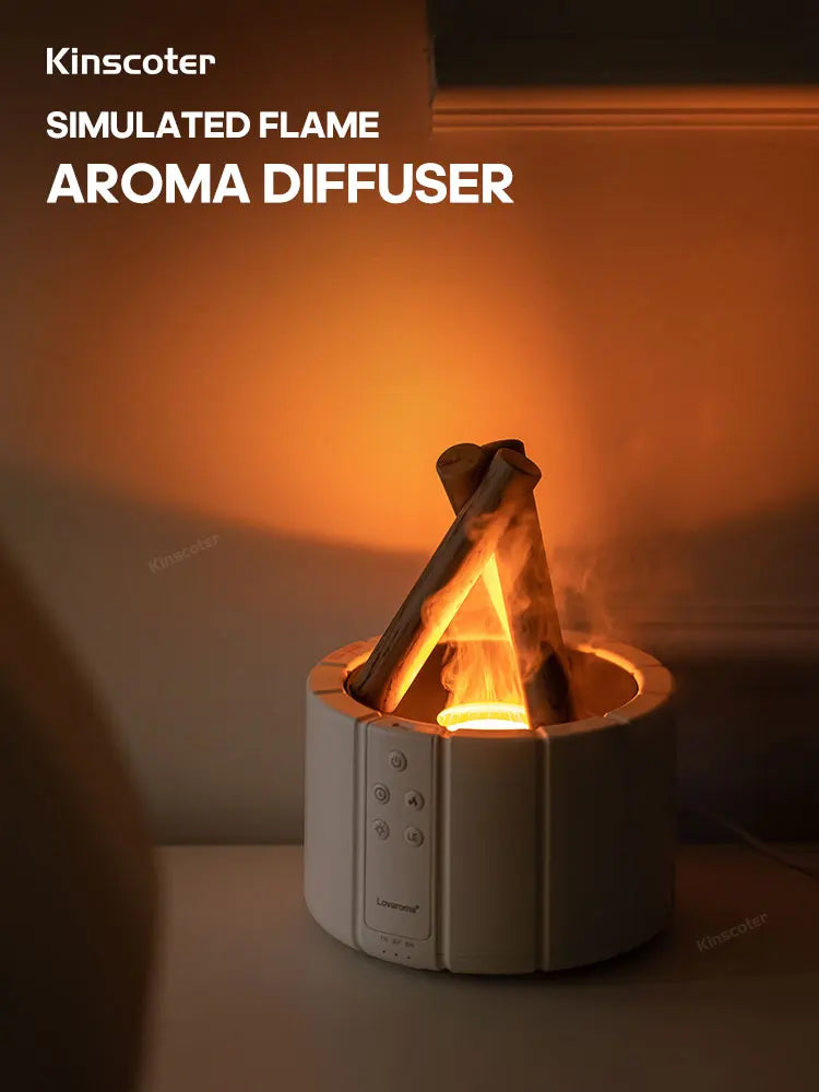 Flame Aroma Diffuser & Cool Mist Humidifier - GUMARIE WELLNESS