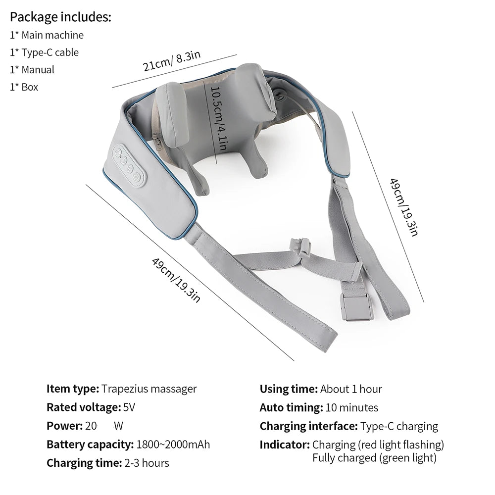 Wireless Neck And Shoulder Massager - GUMARIE WELLNESS