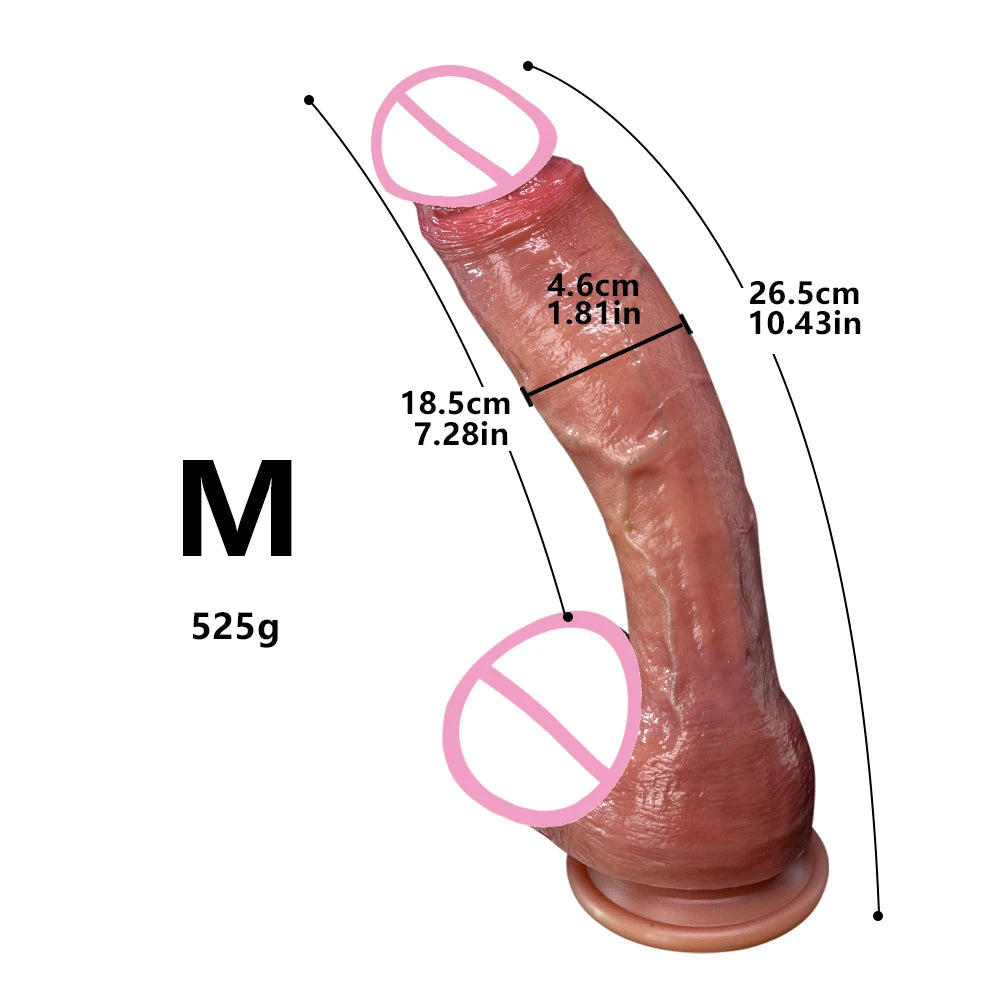 Soft Realistic Thick Dildo For All - GUMARIE