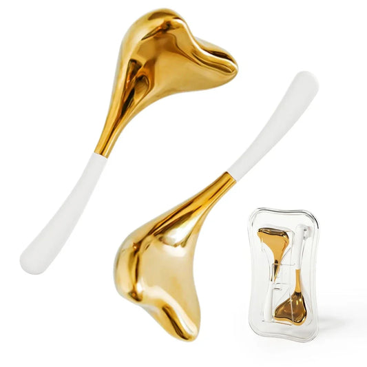 Heart-Shaped Stainless Steel Cryo Sticks – Ice Globes for Face &amp; Body (2pcs + Case) - GUMARIE WELLNESS