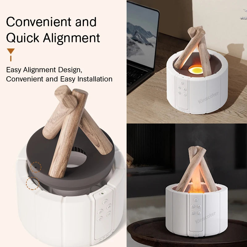 Flame Aroma Diffuser & Cool Mist Humidifier - GUMARIE WELLNESS