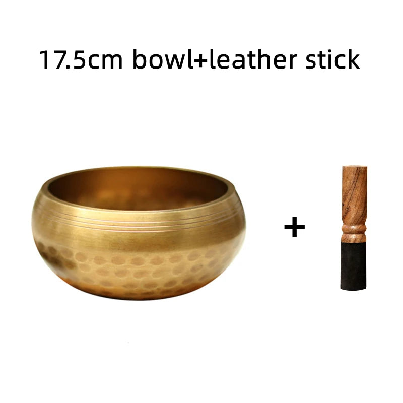 Nepal Handmade Buddha Sound Bowl Yoga Meditation Chanting Singing Bowl Brass Chime Handicraft Music Therapy - GUMARIE WELLNESS