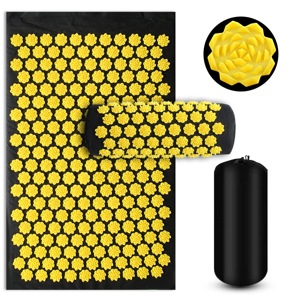 Eco Lotus Spike Mat – Acupressure Massage Cushion for Neck, Back & Feet - GUMARIE WELLNESS