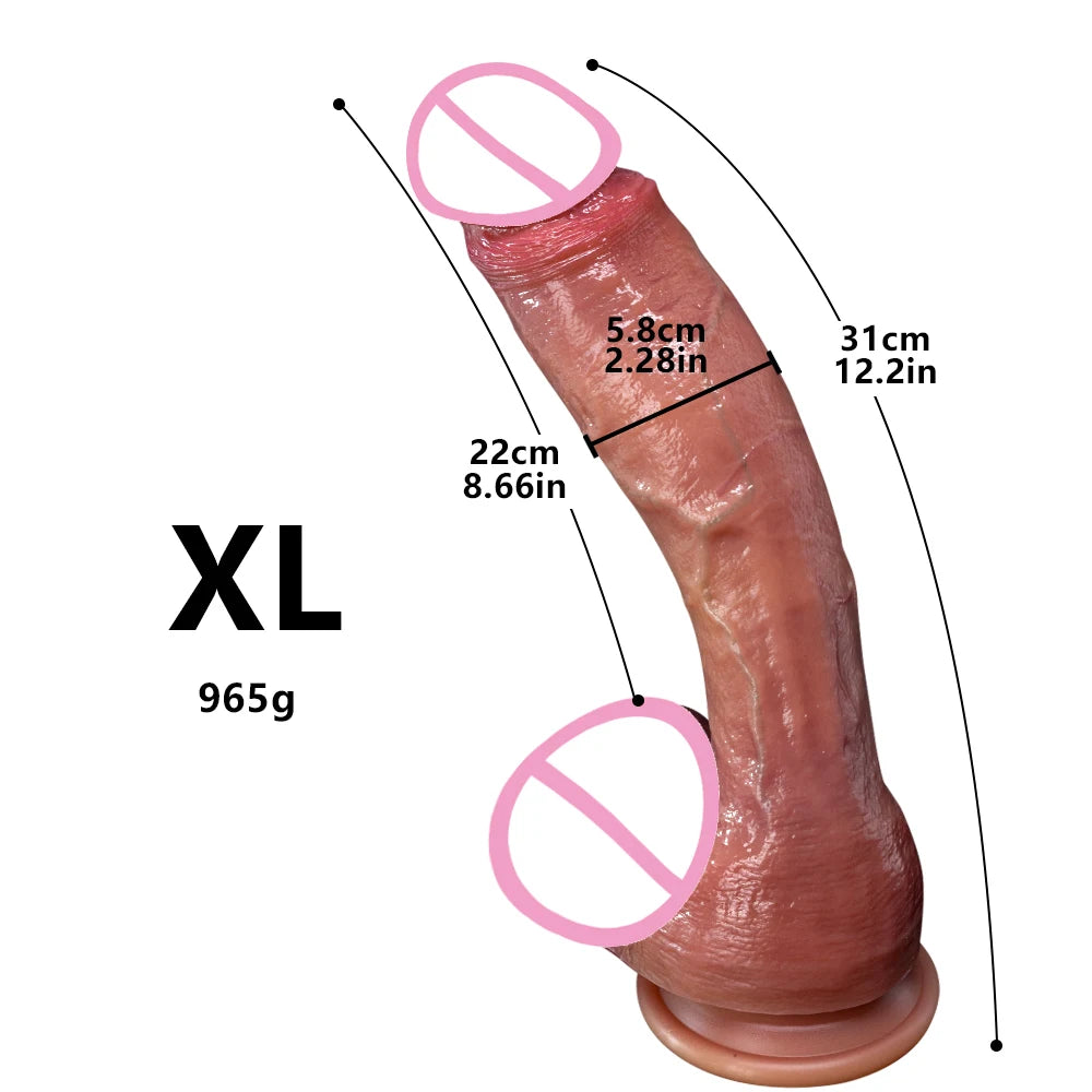 Soft Realistic Thick Dildo For All - GUMARIE