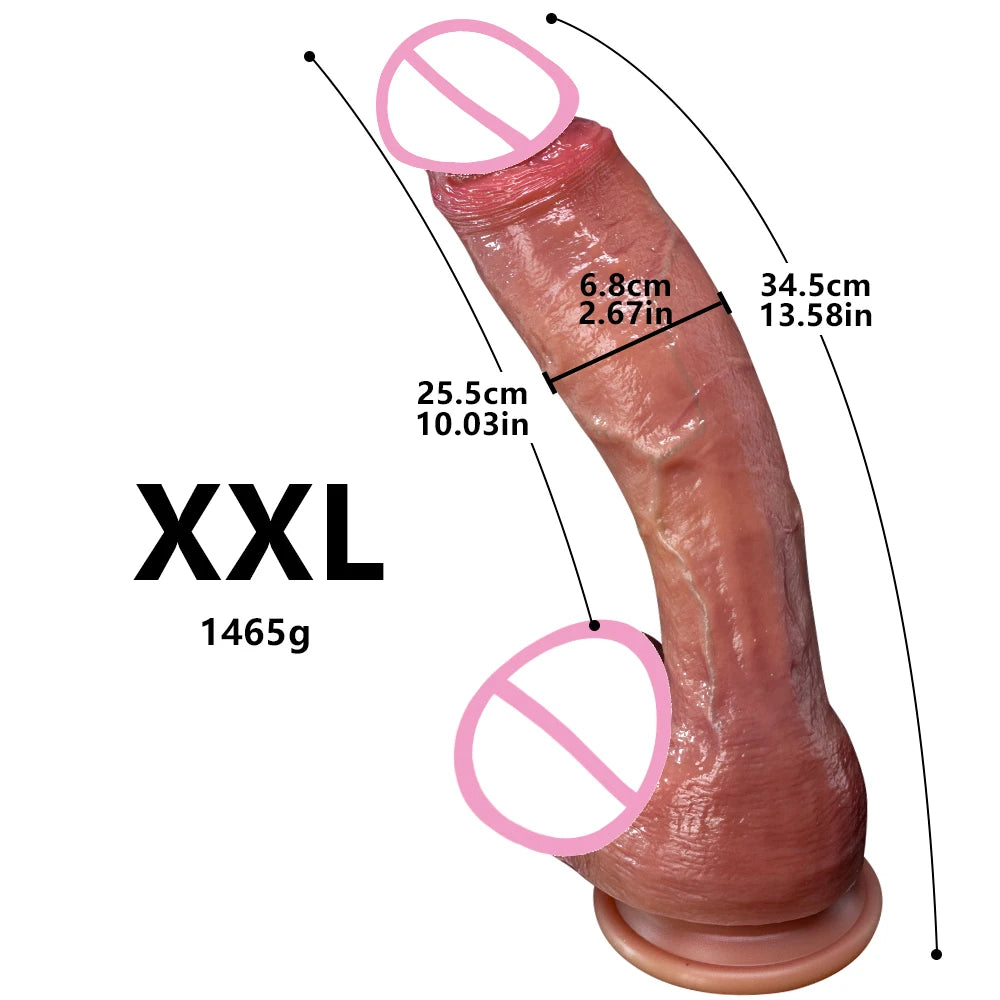 Soft Realistic Thick Dildo For All - GUMARIE