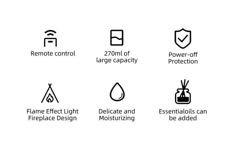 Flame Aroma Diffuser & Cool Mist Humidifier - GUMARIE WELLNESS